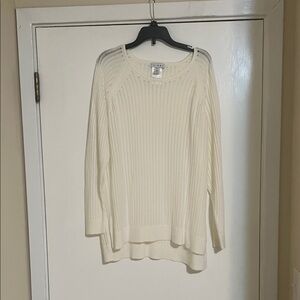 Tribal Women's Cream Crew Neck Sweater
